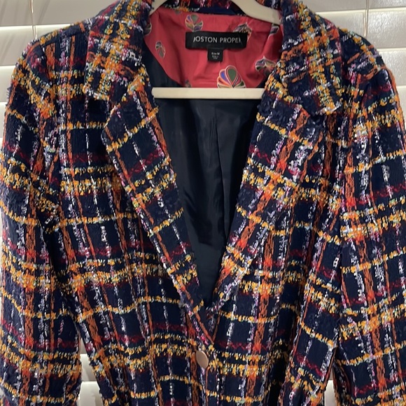 Boston proper jacket with belt tie and two button front.never worn! - Picture 1 of 4